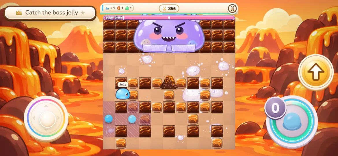 A boss stage in landscape
